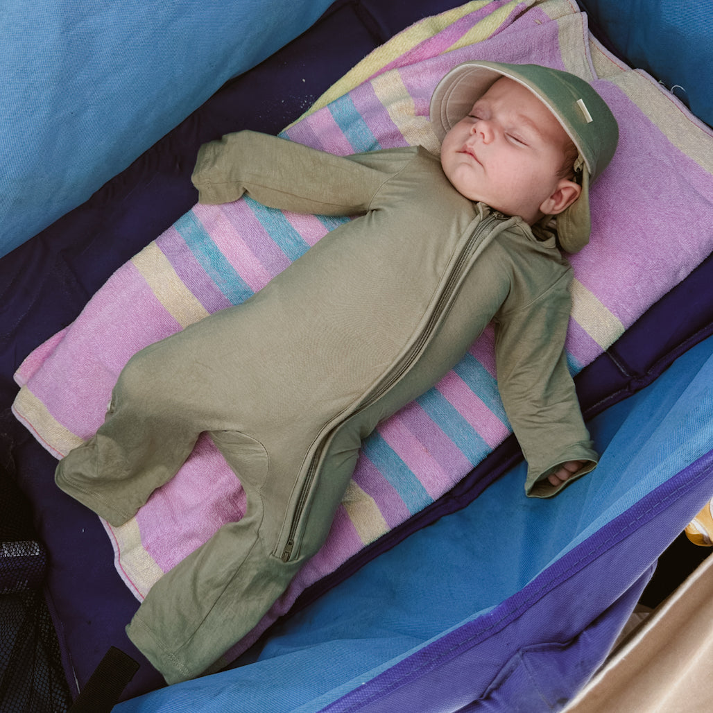 UV Protective sunsuit - Eucalypt Green