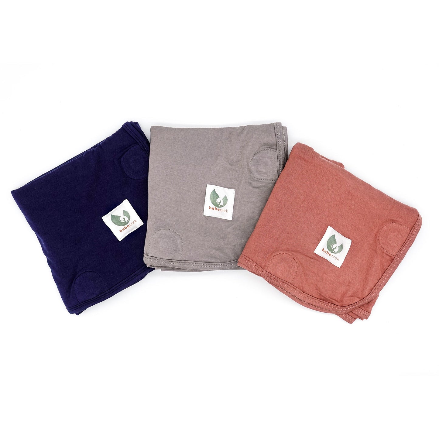 The magnetic UV sun blankets come in Navy Blue, Earth Grey and Dusty Rose