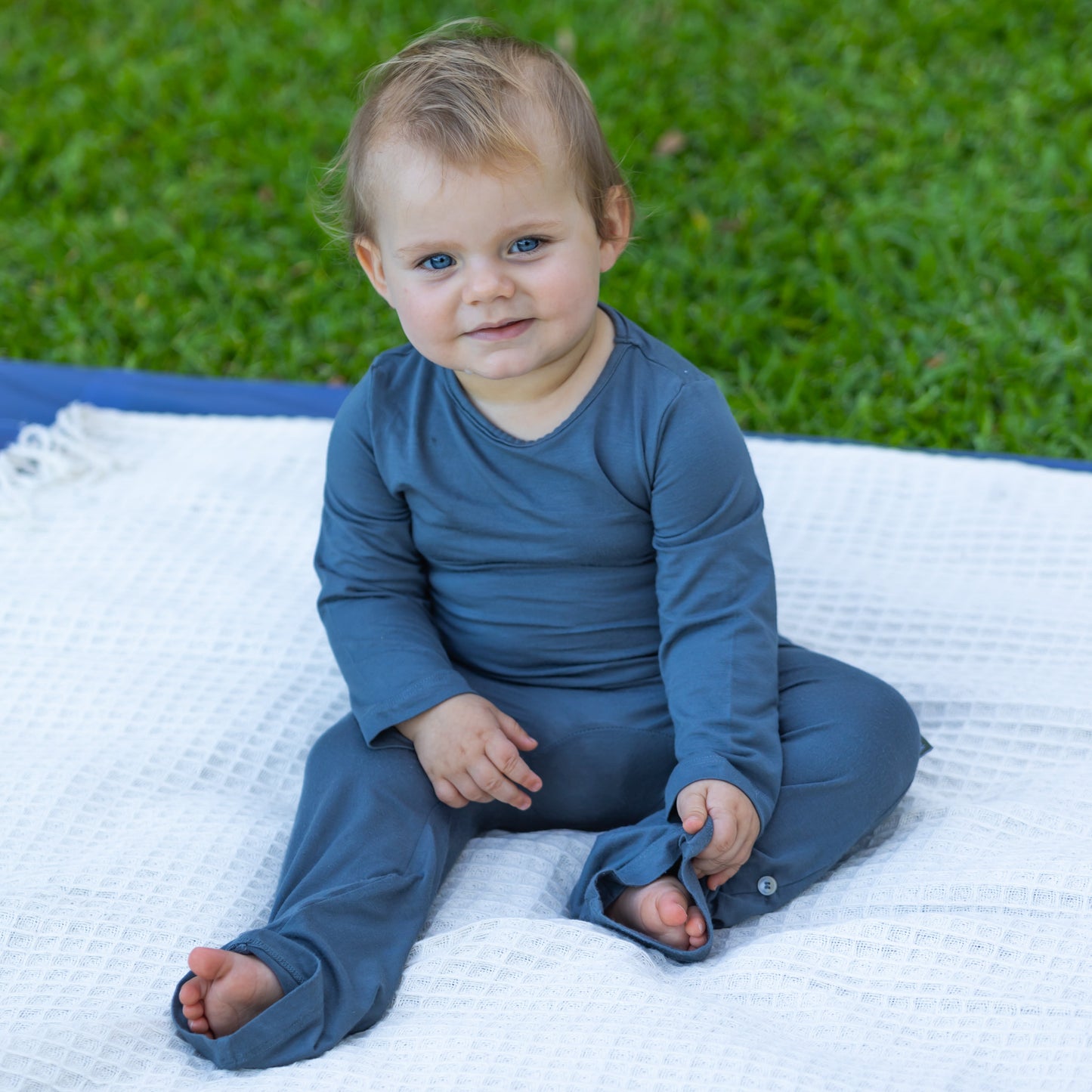 UV Protective sunsuit (T-Suit) - Basalt Blue