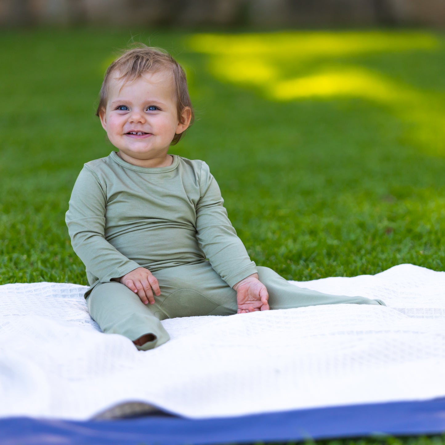 UV Protective sunsuit (T-Suit) - Eucalypt Green