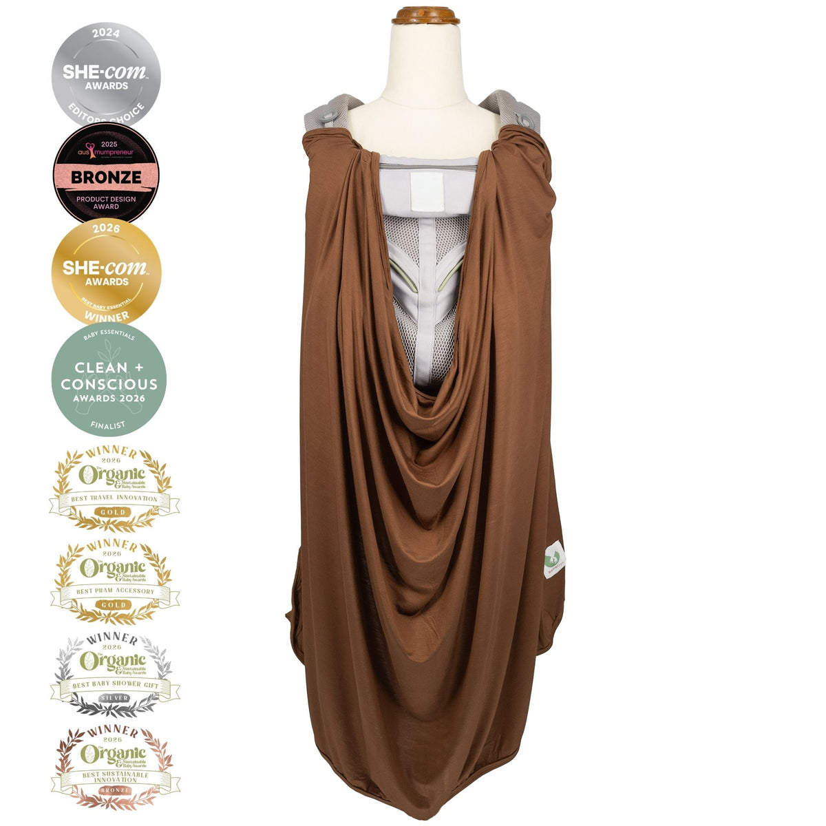 Multifunctional Magnetic Sun Cover - Chocolate Brown