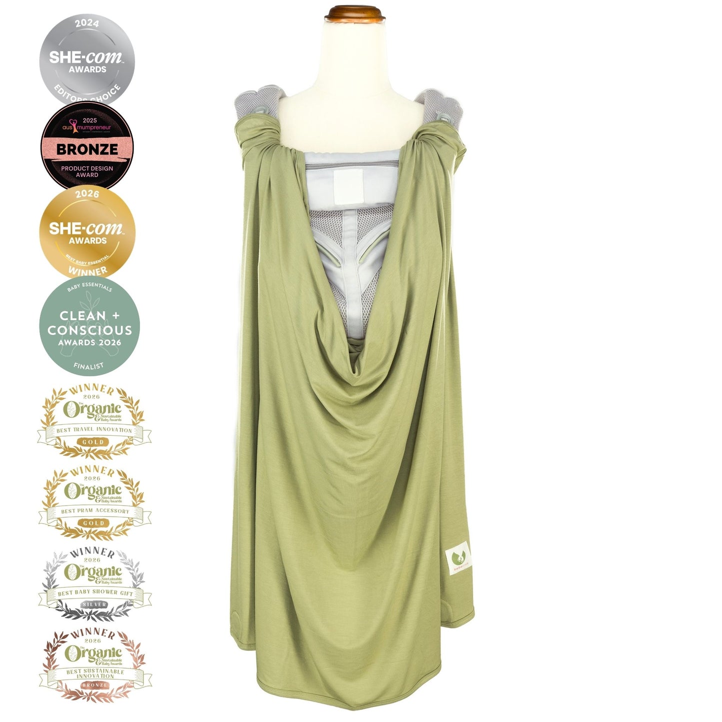 Multifunctional Magnetic Sun Cover - Eucalypt Green