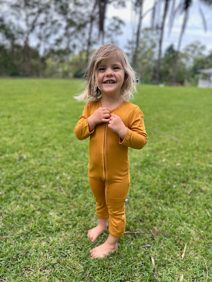 UV Protective sunsuit (Zipsuit) - Honey Gold