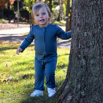UV Protective sunsuit (Zipsuit)- Basalt Blue