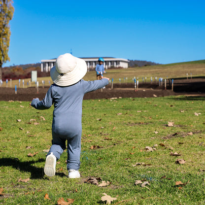 UV Protective sunsuit (Zipsuit)- Basalt Blue