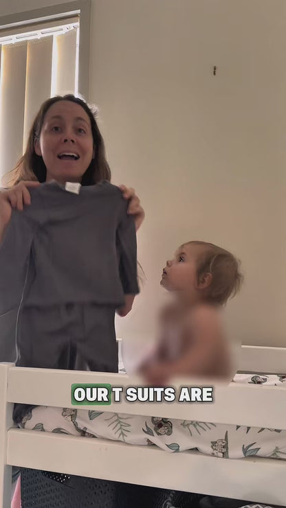 UV Protective sunsuit (T-Suit) - Earth Grey
